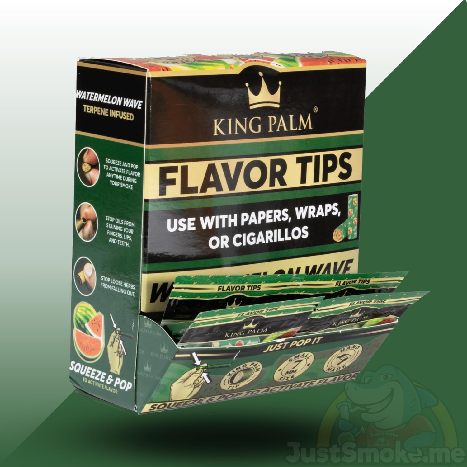 King Palm Flavoured Filter Tips 20 Watermelon Wave Squeeze & Pop