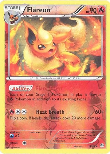 Pokemon - Flareon (1398) - Orígenes antiguos - Holo inverso