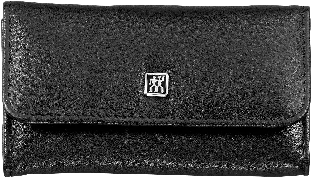 Zwilling Classic Inox Etui Maniküre Pediküre Nagel-Set 3-teilig Rindleder Nagelschere Pinzette Nagelfeile schwarz 97434-004-0