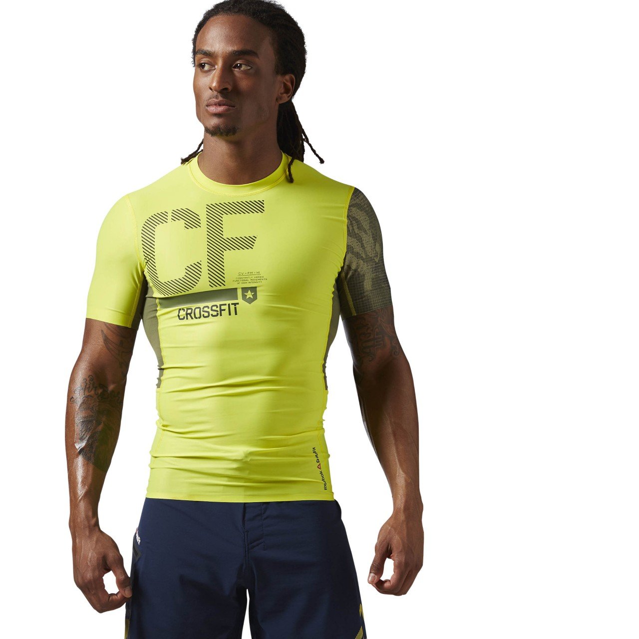 Reebok CrossFit Compression - Reebok Cross Fit męska kurtka kompresyjna, czarna, XXL Mężczyźni