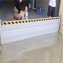 Flood Control Barrier Aluminum Baffle 2/3/4/5/6/7/8/9/10/11/12/13ft for Garage Door/Outside Entrance, Flood Water Protection Barrier Detachable Temporary Anti-Flood WallH 3.3ft100cm,4.5ft