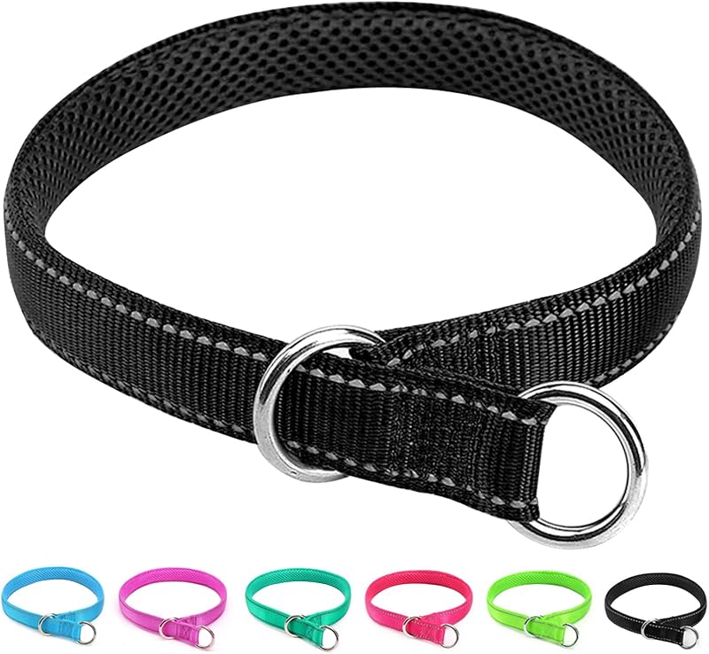 Coleira Martingale para Cães com Costura Refletiva em Nylon Macio Mycicy 39,37 cm