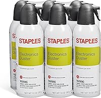 Vista 6 de Staples TECH Compressed Air Duster, 10 oz Canned Air for Electronics Cleaning, Keyboard Cleaner, Computer, Laptop, PC, Printer, Office Equipment
