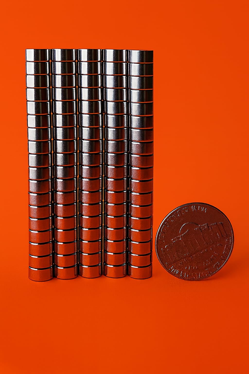 100 Nickel Coated Neodymium Disc 1/4" x 1/8" – Small Rare Earth Round Magnets for Crafts, DIY, Office, Fridge, Models, and Repairs