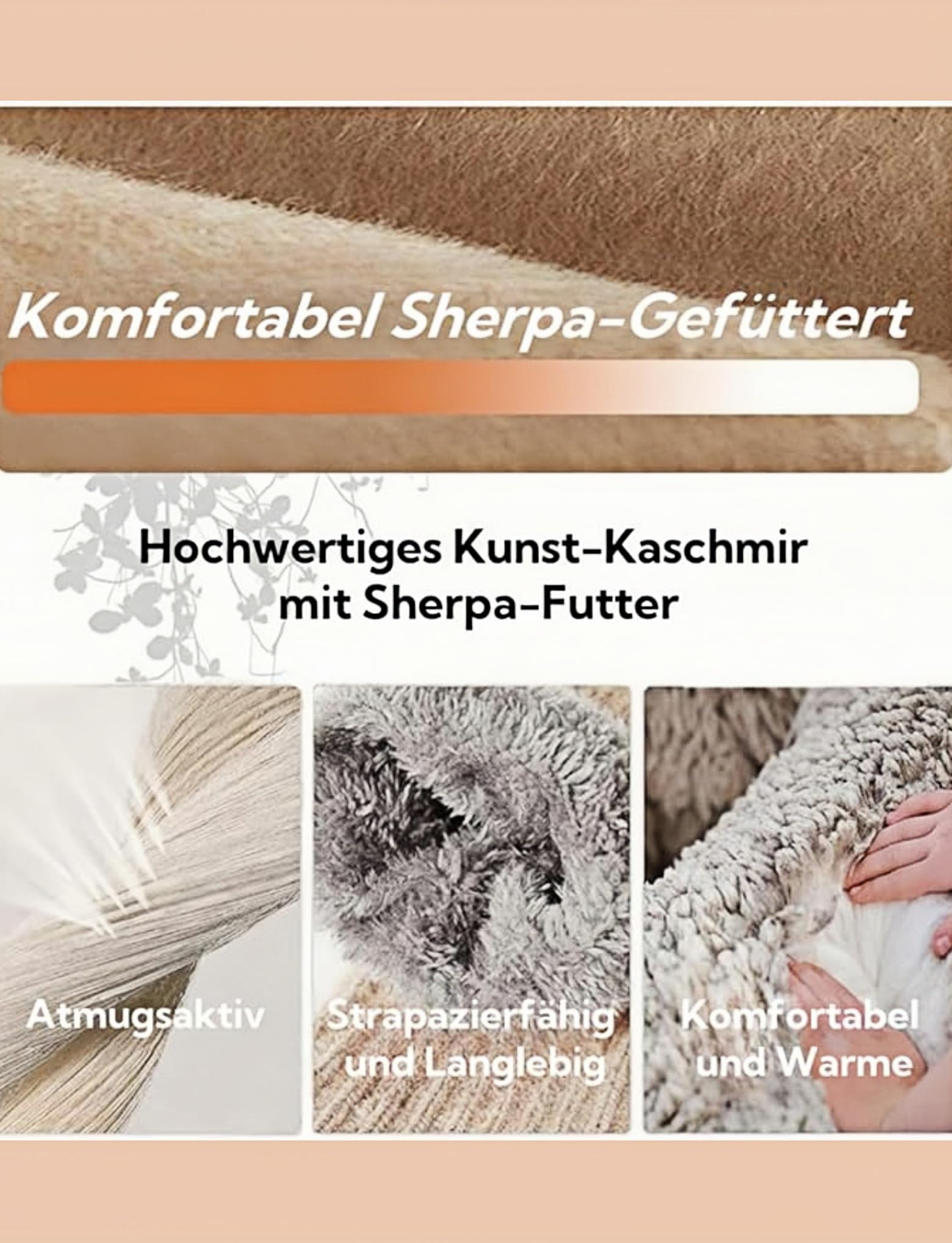 Handschuhe Damen Winter Thermo Warme Touchsreen Handschuhe mit Dicke Winddicht Fleece Elastische für Skifahren Radfahren Doppelschicht Sherpa Geschenk für Frauen