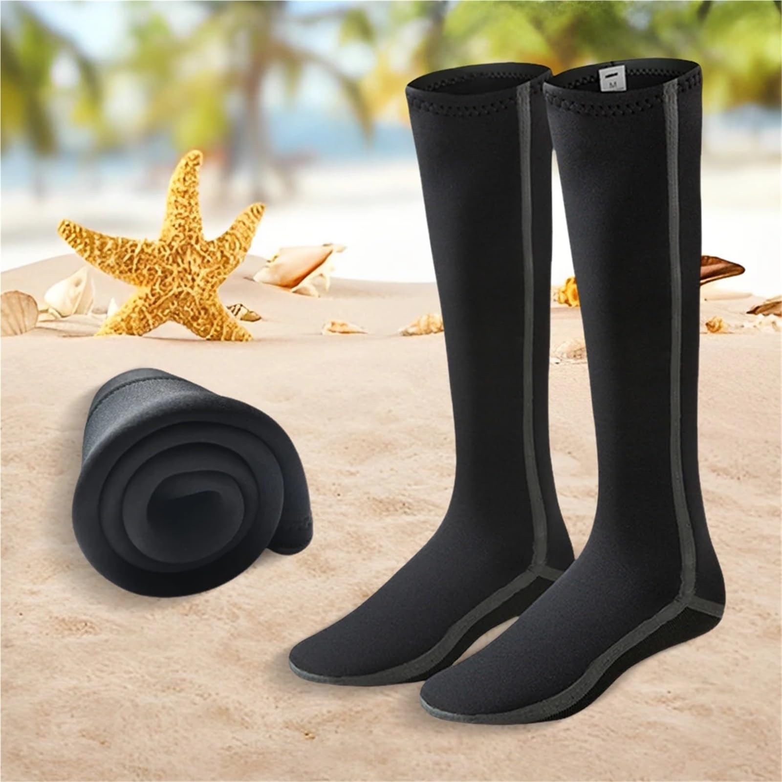 Calcetines térmicos de neopreno for natación, largos, hasta la rodilla, impermeables, for rafting y esnórquel