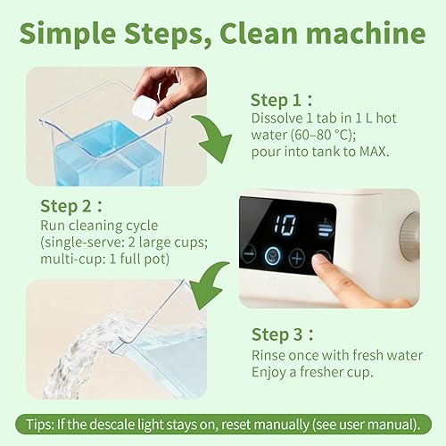 Miniatura 4 de Limpiador para cafetera, descalcificadora para cafetera, paquete de 12