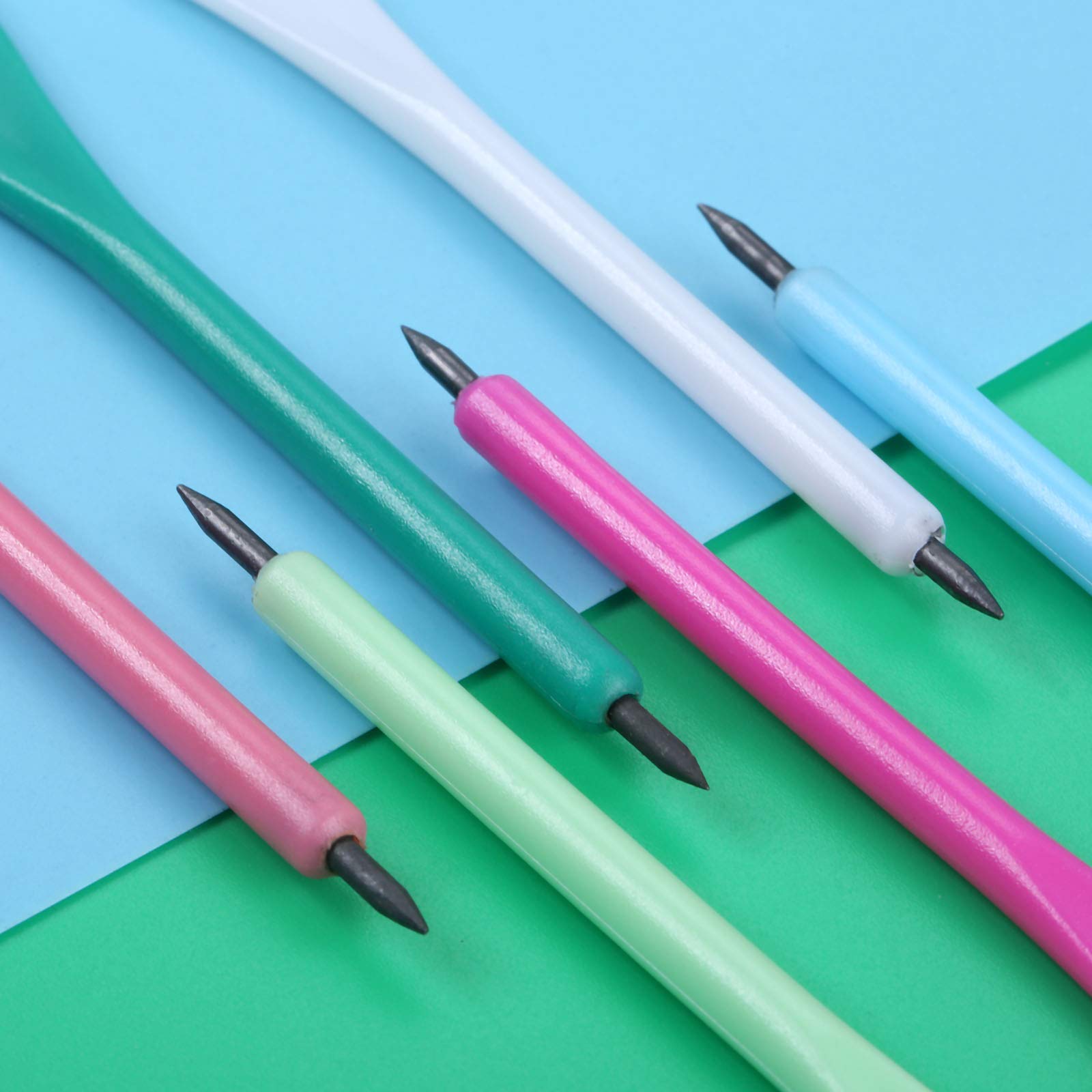 MUXSAM - Confezione da 50 penne a forma di punteggio per matita, in polipropilene, 11,5 cm, colore: Rosa