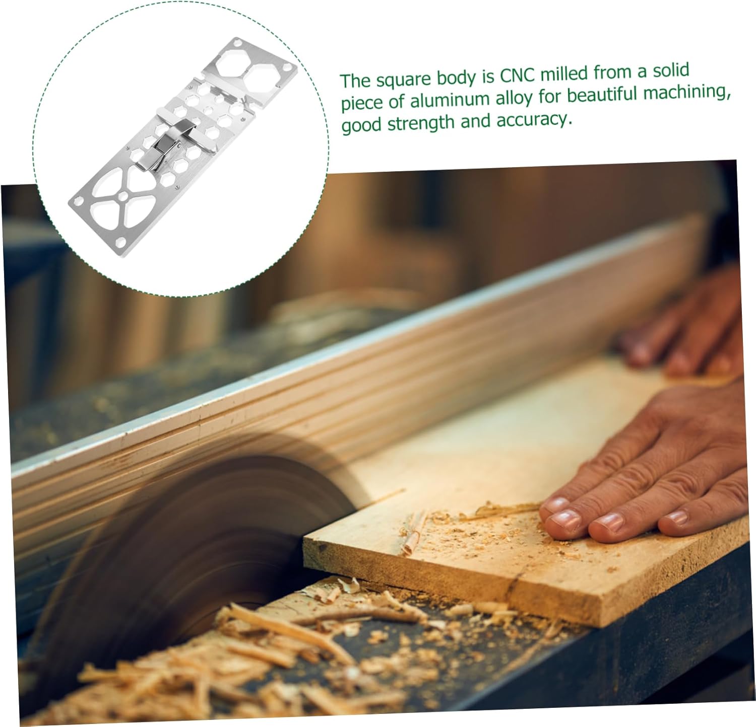 BESTonZON Circular Saw Track Guide Compact Track Saw Guide Rail for Accurate Cuts Compatible and Easy to Install Design