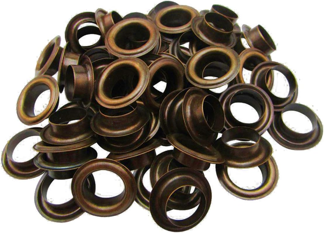 WedDecor 15mm Bronze Brass Eyelets Grommets with Washers for Books Arts & Crafts, Sewing, Bags, Leather Crafting, Scrapbook
