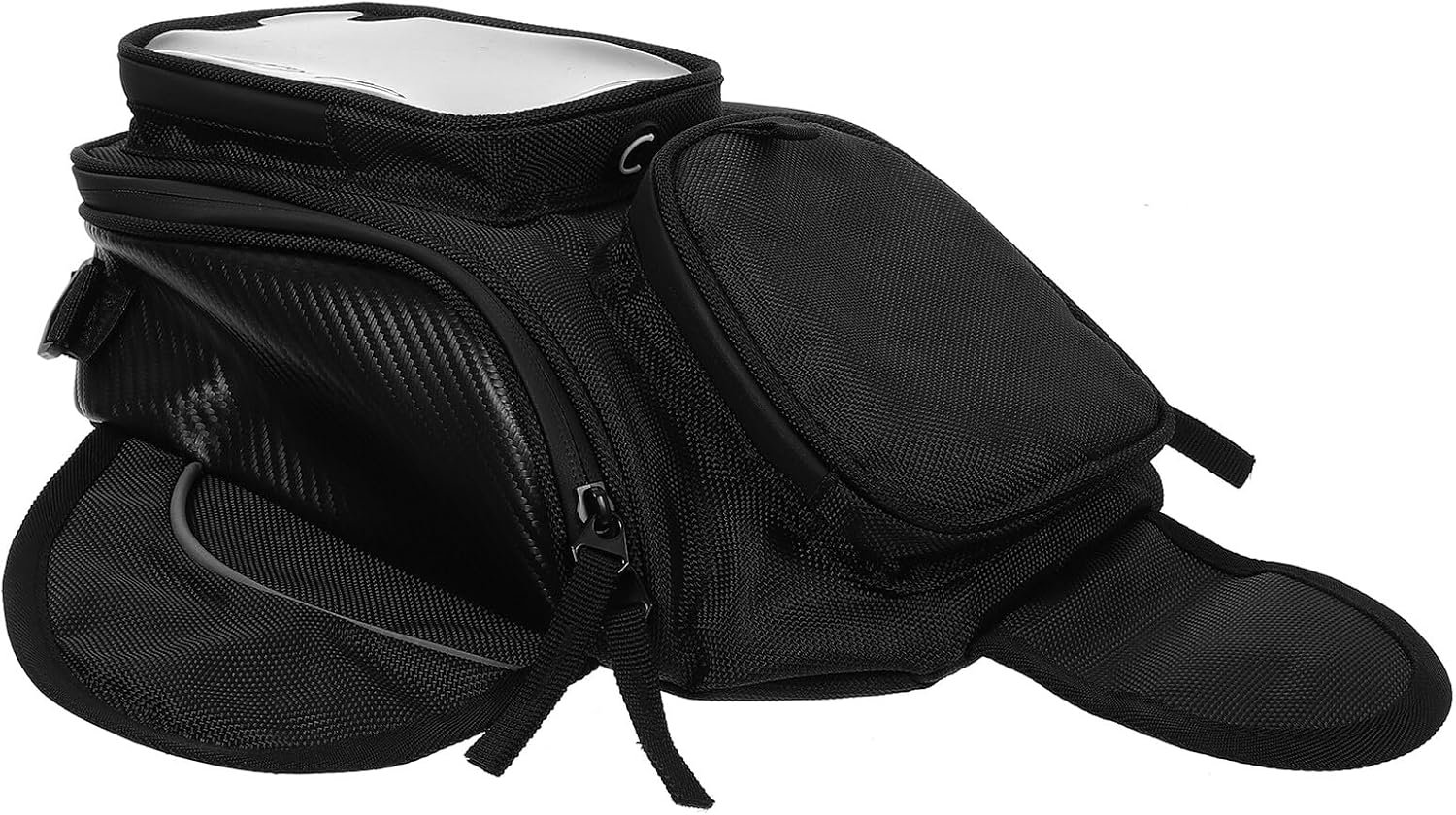 Magnetic Motorcycle Tank Bag Large Capacity Riding Storage with Headphone Cloth Material for Easy Access and Weather Protection