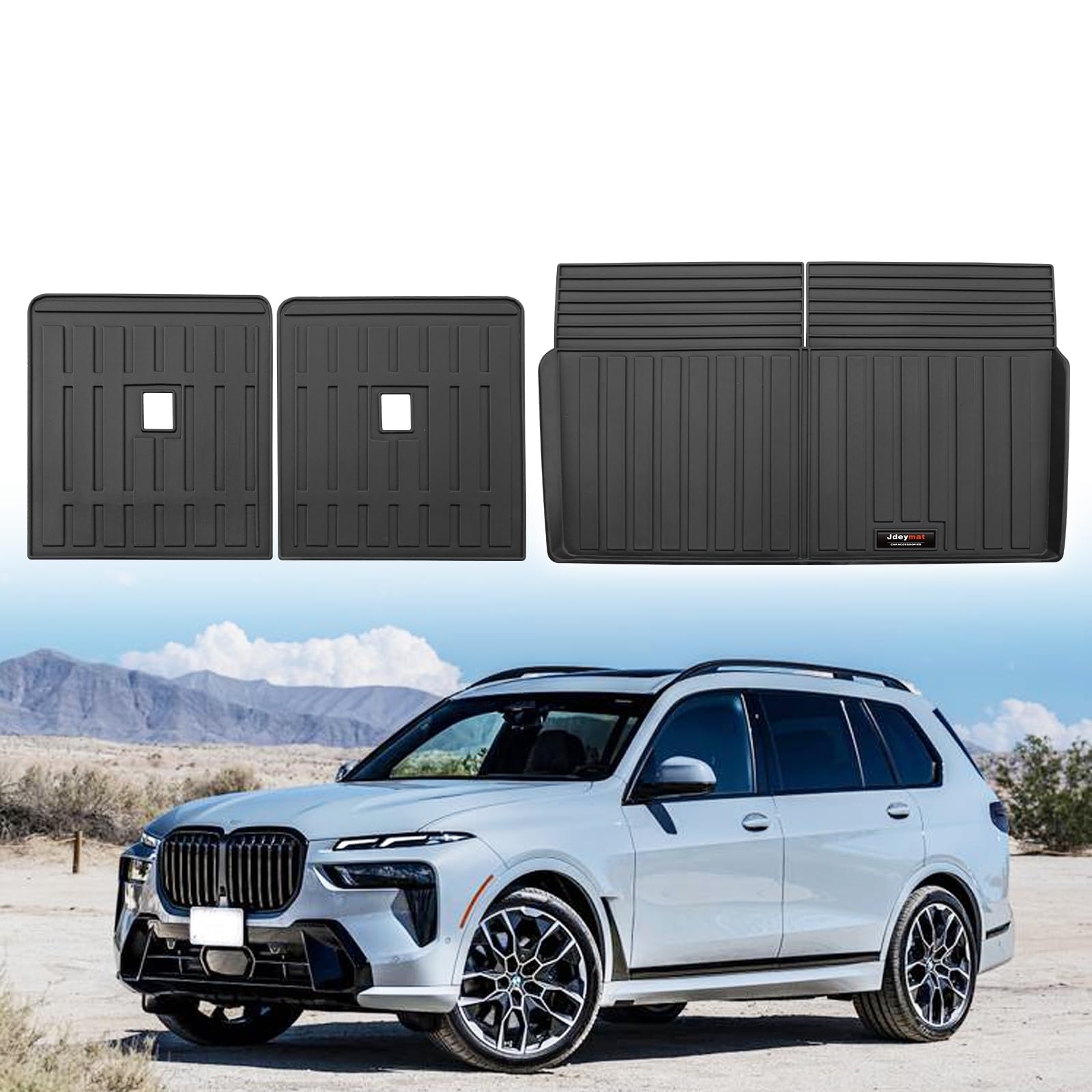 Amazon.com: Custom for 2019-2024 2025 BMW X7 Cargo Mats and 3rd Rear ...