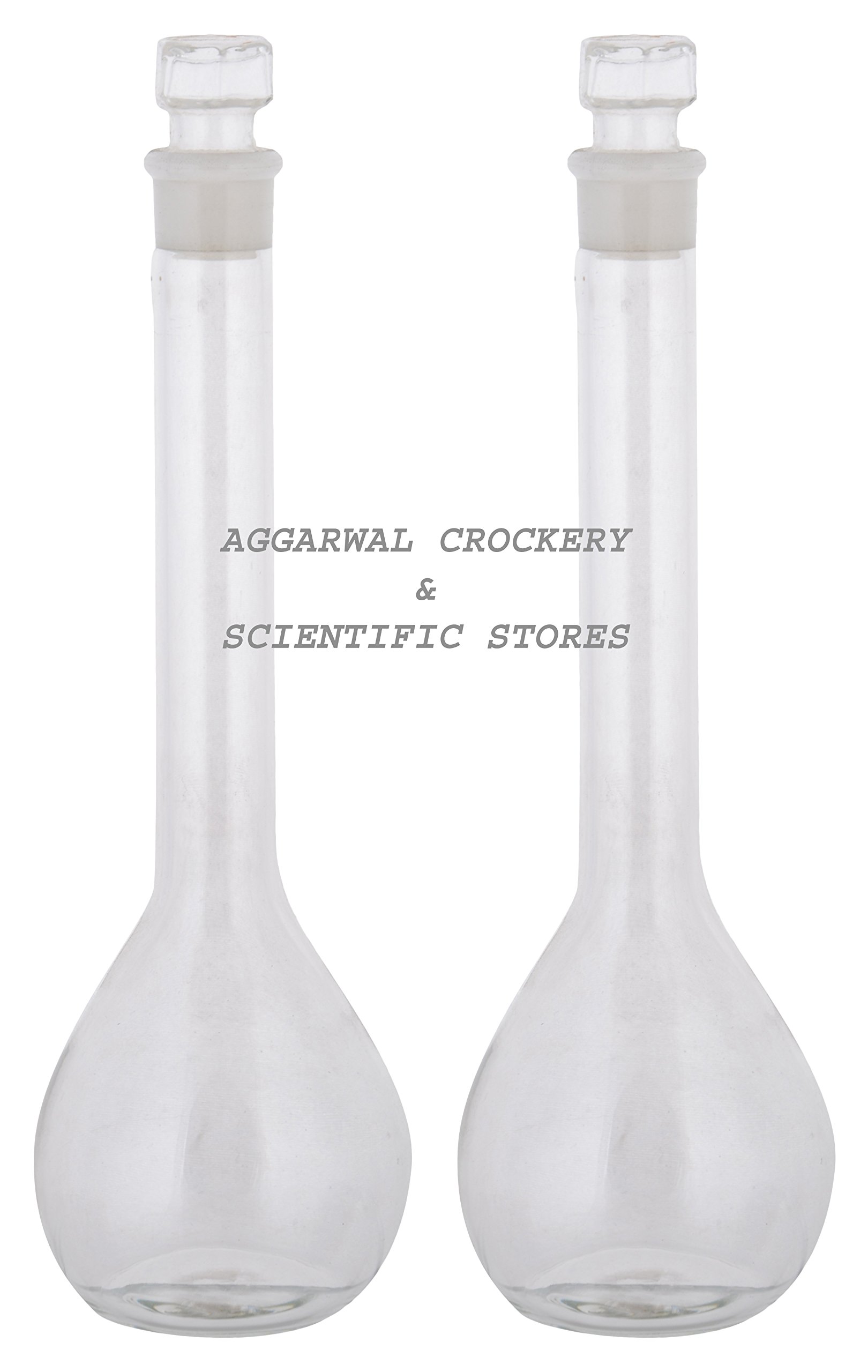aggarwal crockery & scientific stores Volumetric Flask 100ml Borosilicate Glass (Pack of 2)-picture-46