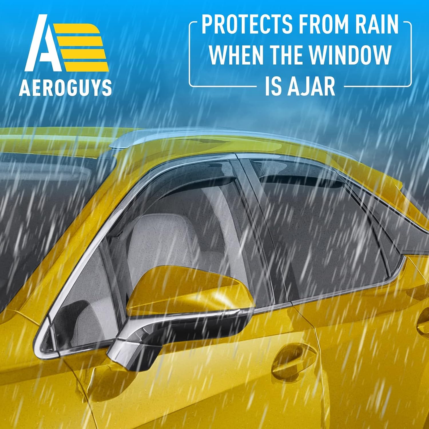Extra Durable Window Deflectors in-Channel Window Visors Rain Guards Fit for Lexus RX 350, RX 450H 2016-2022, Sun Visors, Wind Vent for Shades, Exterior Car Accessories - 4pcs. AG0659