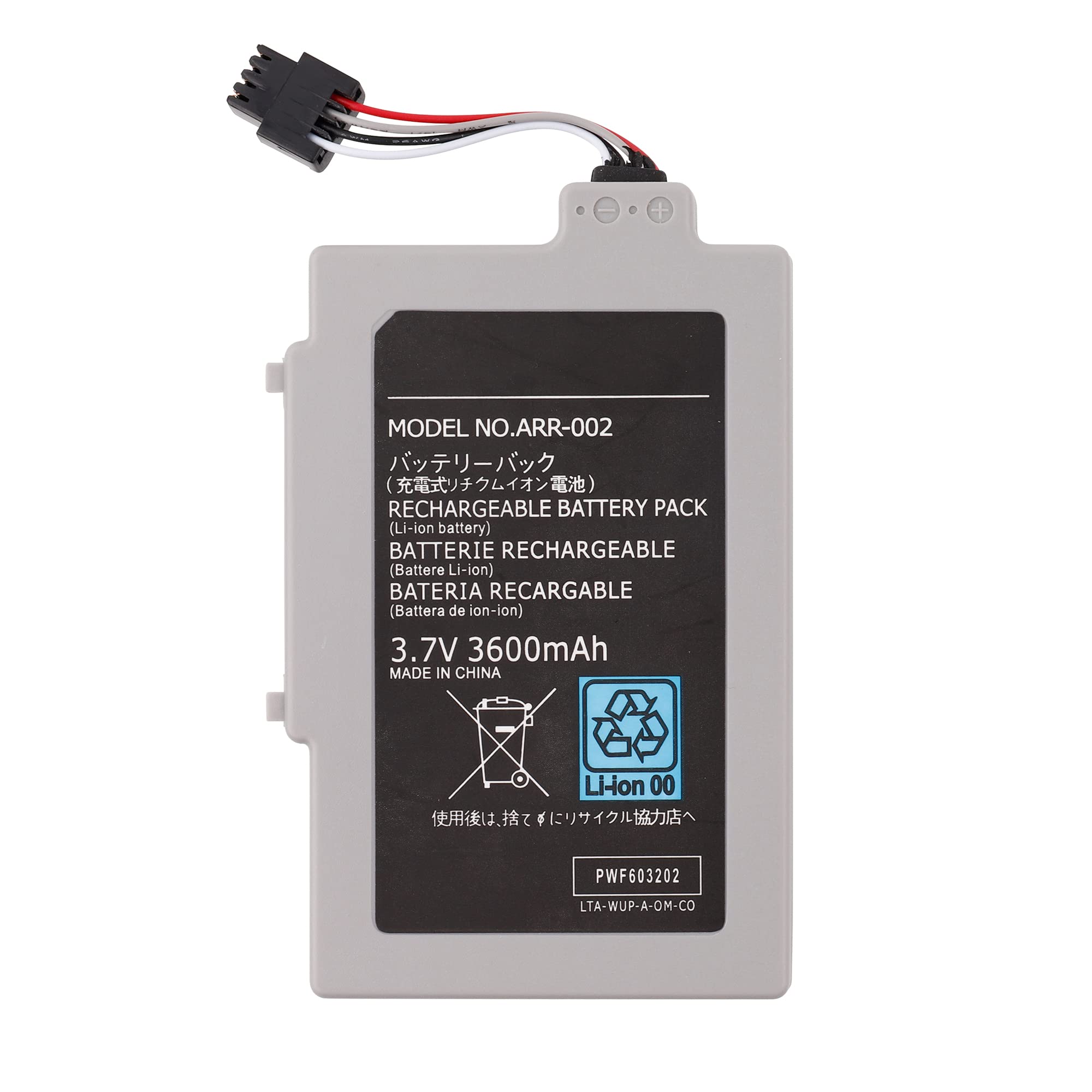 Batería compatible con Wii U Gamepad ARR-002 con herramientas.