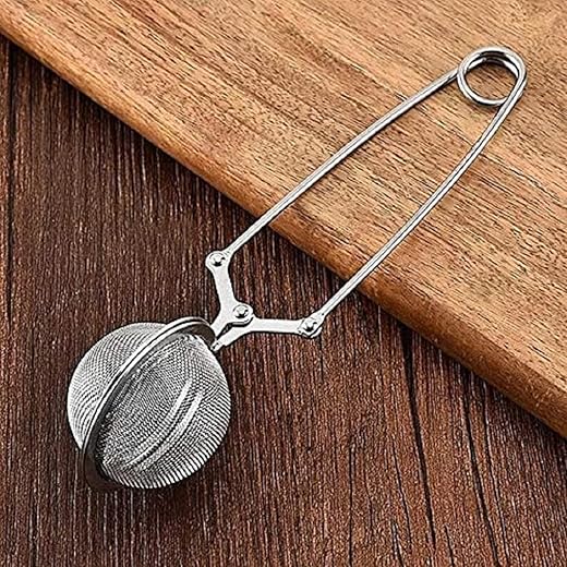 HRIM ENTERPRISE Tea Strainer with Clip Handle Portable Steel