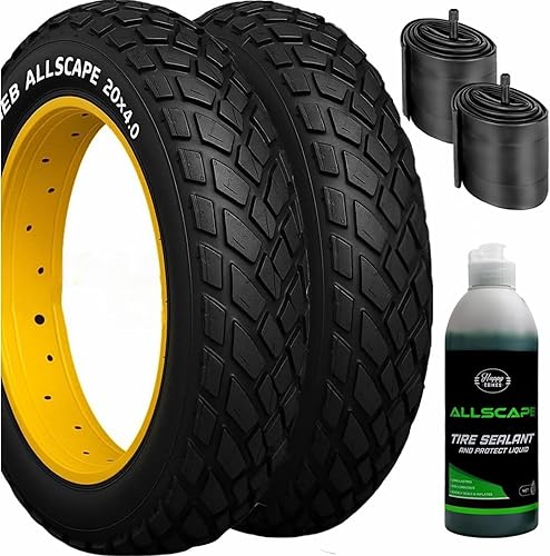 Miniatura 9 de HEB ALLSCAPE - Neumático de bicicleta de 20 x 4  neumático de bicicleta de 26 x 4  Neumático grueso para Ebike MTB, neumático de bicicleta de
