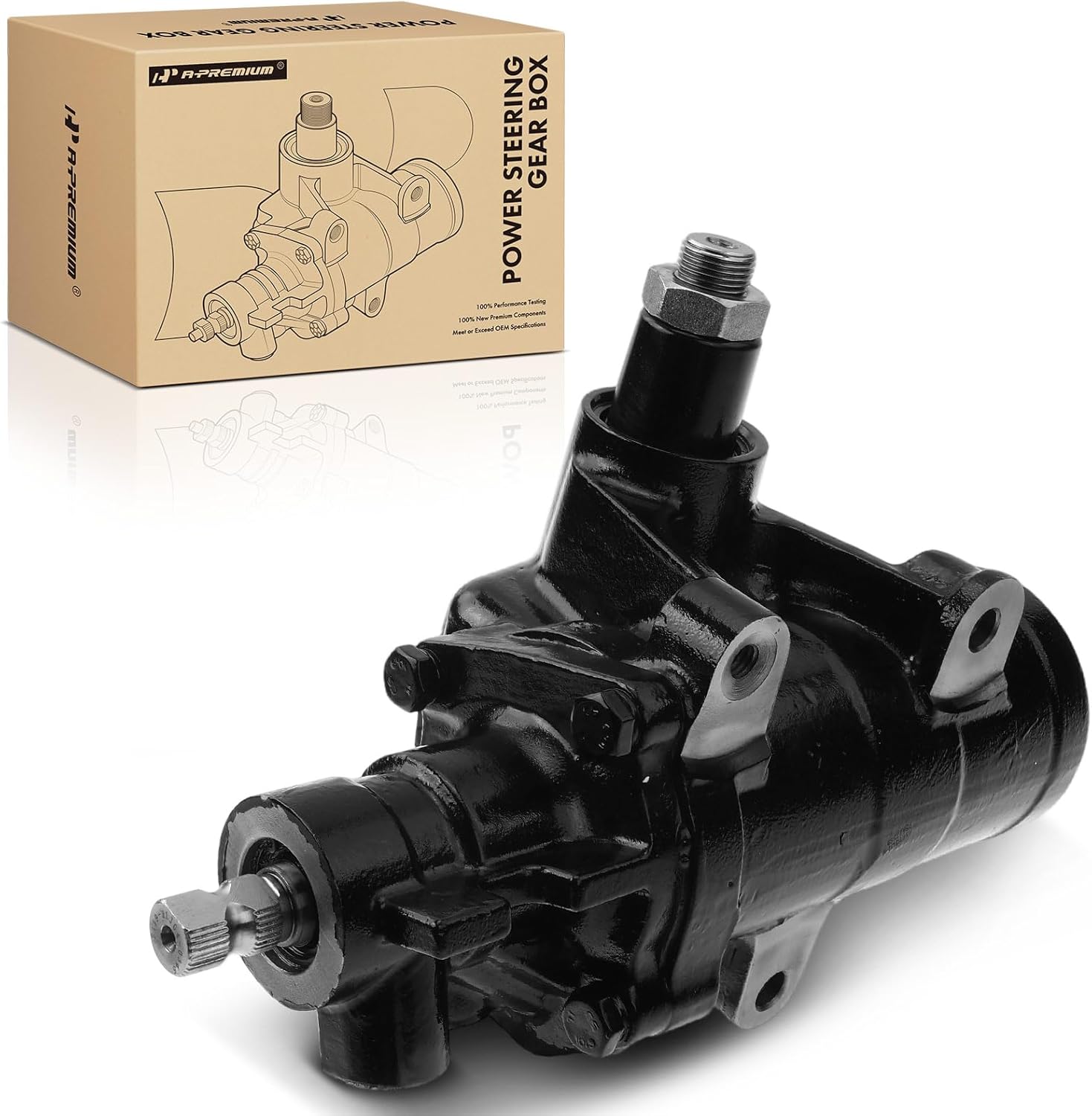 A-Premium Steering Gearbox Compatible with Ford F-250 F-350 F-450 F-550 Super Duty 1999-2004, Excursion 2000-2005, Power Steering Gear Box