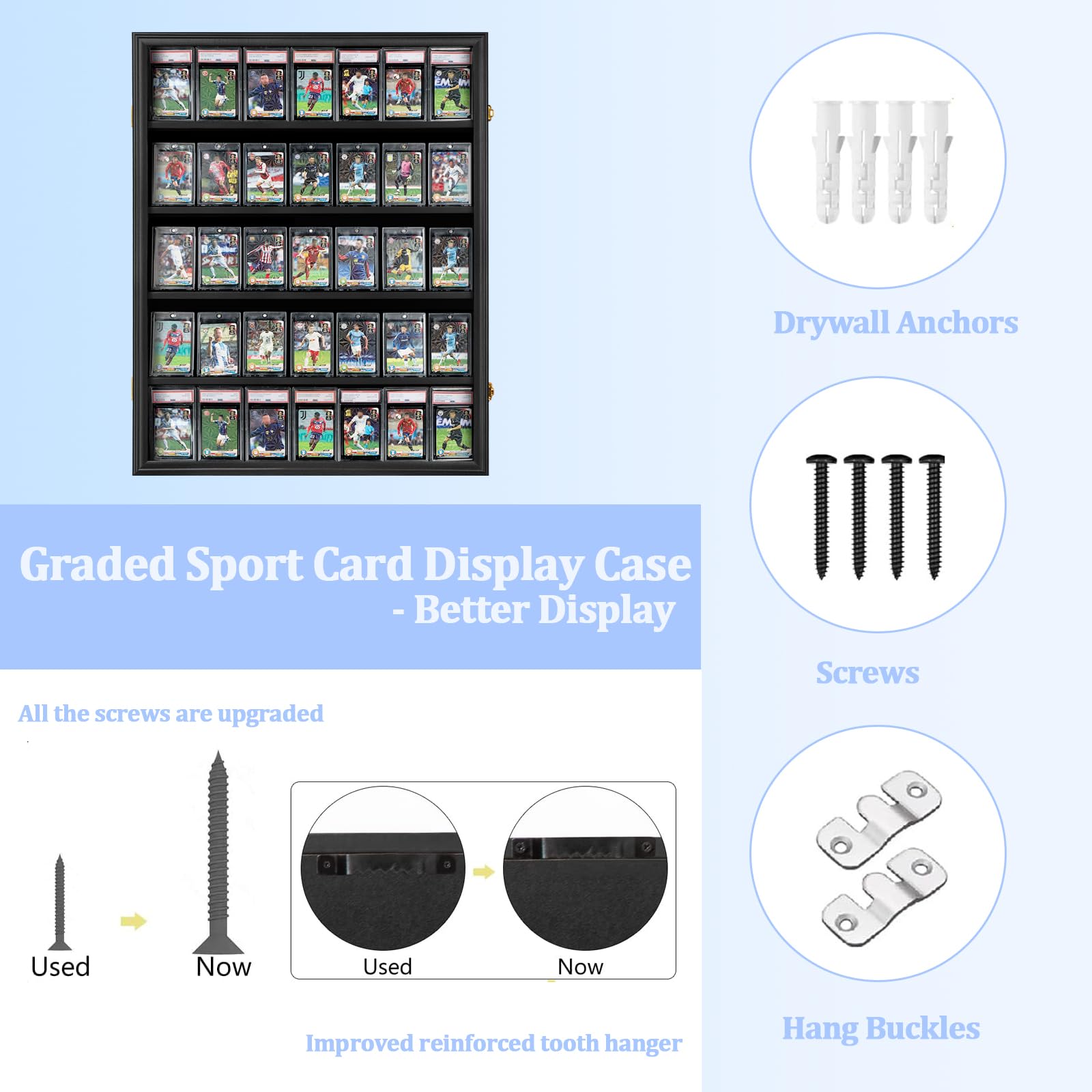 Cadre Noir De Carte à Collectionner Psa - Présentoir De Porte-cartes à