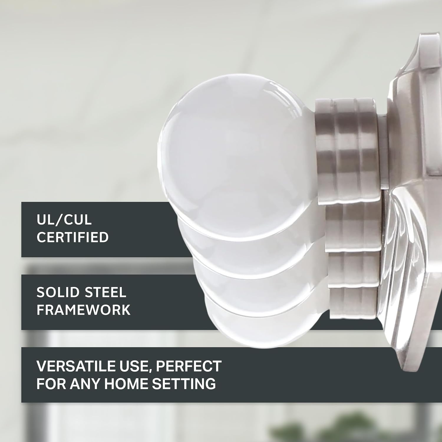 Designers Fountain 4-Lights Melrose Vanity Light Fixture, 24 Inch Wall Mount Sconce for Bathroom, Bedroom or Mirror, Brushed Nickel, 6614-BN image 3