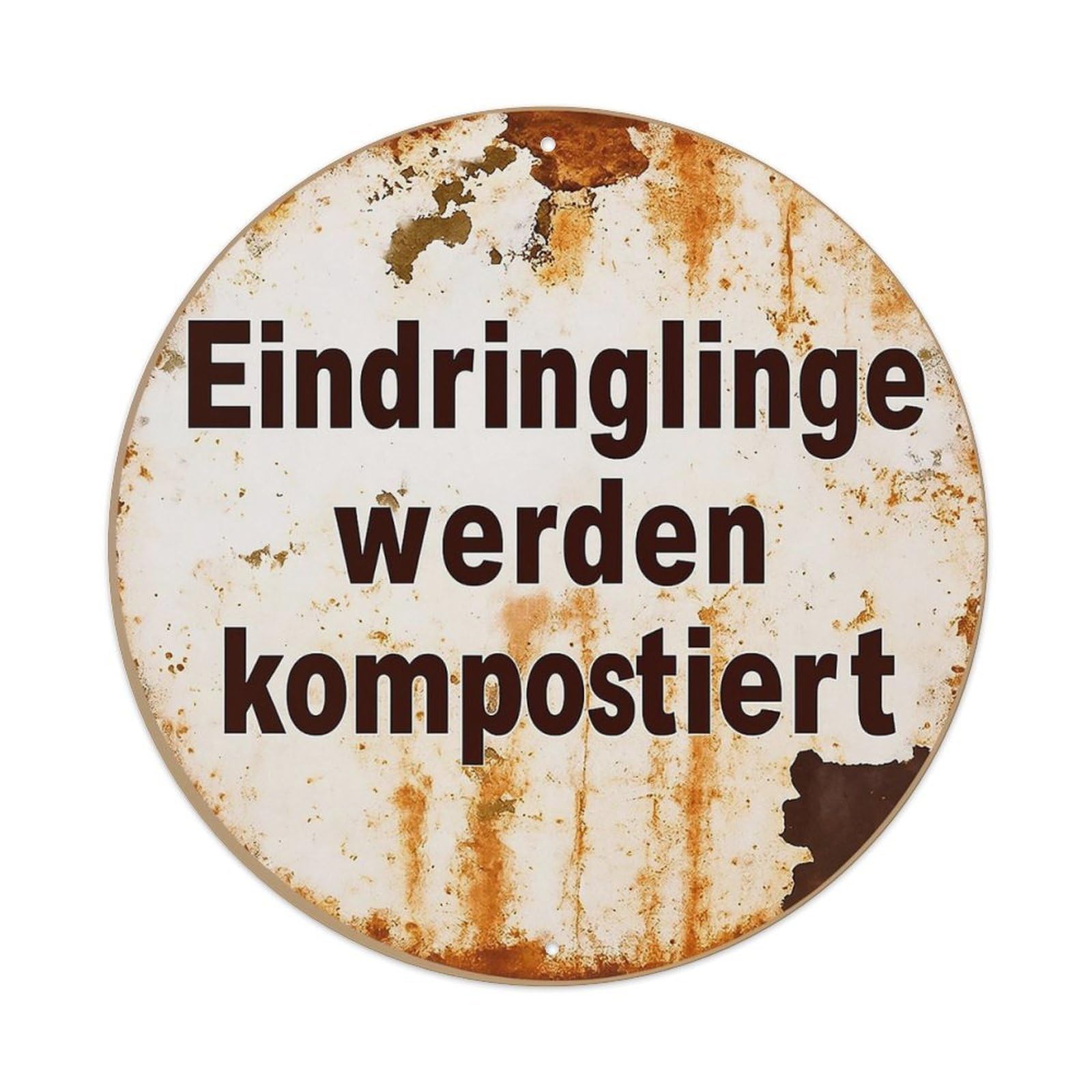 Rusty Metal Sign With Text Vintage Round Tin Sign Retro Metal Wall Decor Metal Poster, Home Bar Garage Cafe Wall Art Decoration 8x8Inches
