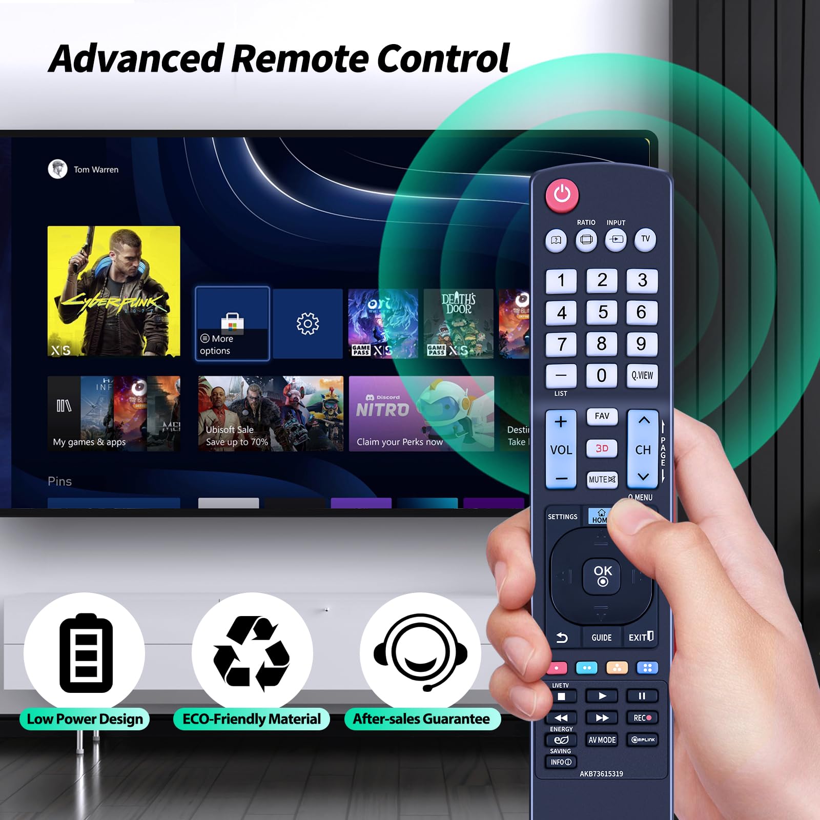 Amazon.com: AKB73615319 Remote Control Replacement fit for LG TV