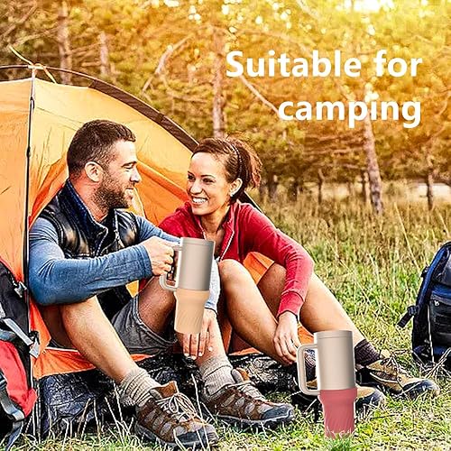 Miniatura 7 de Funda protectora de silicona antideslizante para vaso Stanley de 40 onzas, funda protectora para vaso Stanley H2.0 de 40 onzas y accesorios de vaso