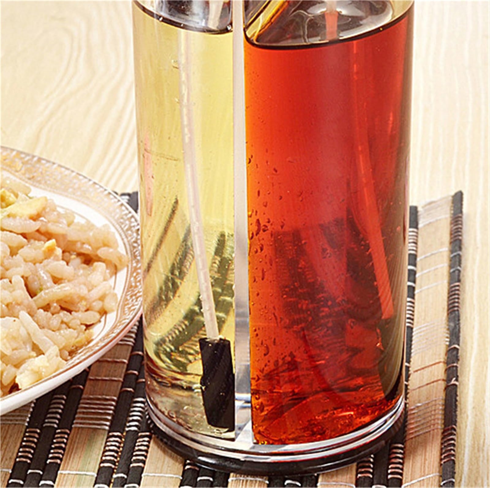 Pulverizador Aceite 2 Botellas Rociadoras De Aceite Y Vinagre Ajustables Adecuadas For Aderezos For Ensaladas Y Barbacoas En Freidoras De Aire Accesorios Cocina