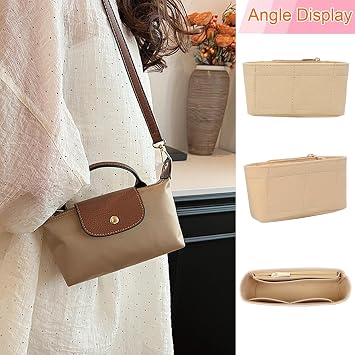 Sunshine smile Le Pliage Organizer Mini, Longchamp bag organizer for mini, Longchamp bag organizer for mini, Longchamp bag mini size for women, organizer, single mini