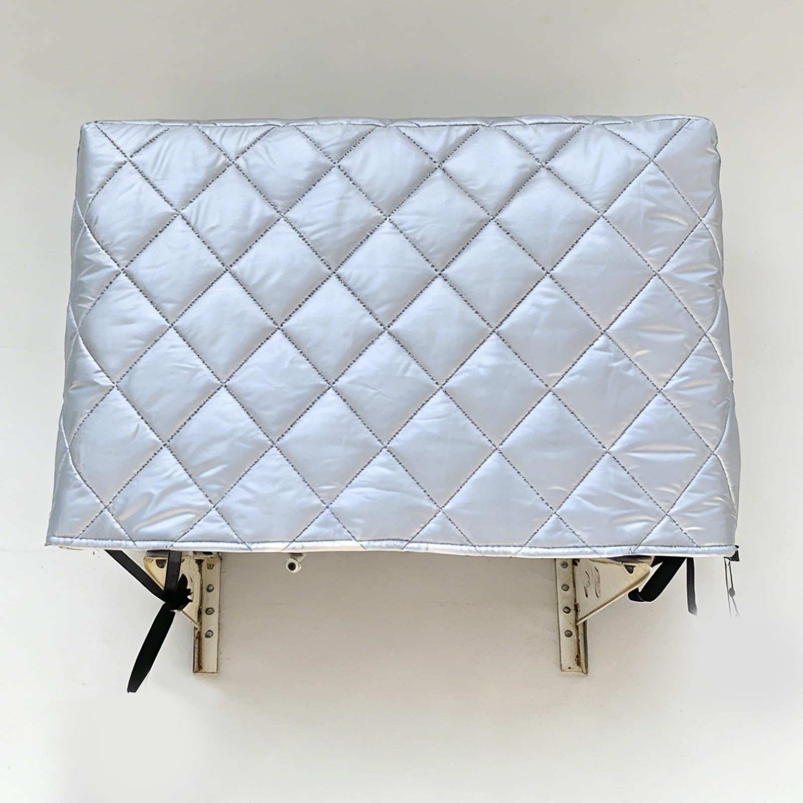 Funda de aire acondicionado para exteriores, impermeable, con cordón, tela de buey duradera, diseño de cobertura completa, se adapta a la mayoría de unidades de CA de ventana estándar (90 x 40 x 60 cm