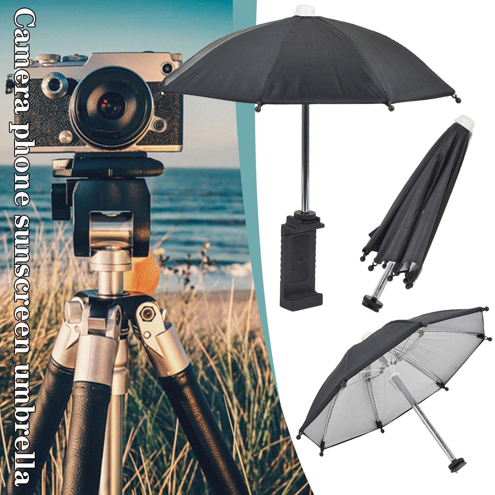 Parapluie Pare-Soleil 50cm Pour Appareil Photo - Rotation 360° Réglable