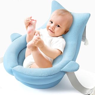 Almofada de Banho para bebê, Almofada de Banho Antiderrapante para bebê Almofada de Banheira para bebê, Tapete de Suporte de Banho para Pia Infantil Flutuante Macio (Tipo Um)