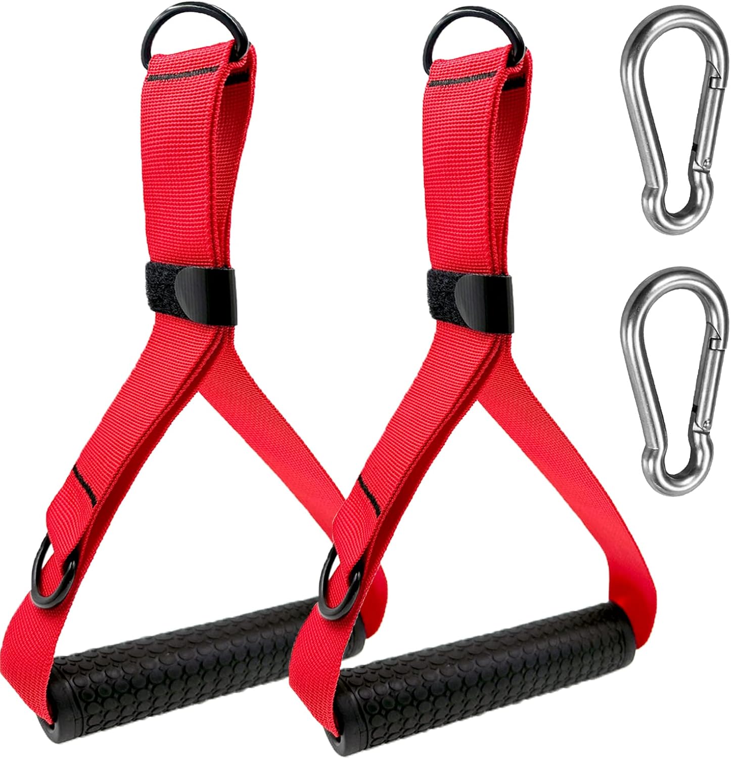 Heavy Duty Exercise Handles for Cables Machine Attachments(Set of 2),Upgrade Resistance Band Handle,Replacement Fitness Equipment for Pilates,Yoga,Strength Trainer（with Carabiner） : Sports & Outdoors