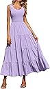 PRETTYGARDEN Women's 2026 Casual Loose Plain Maxi Sundress Smocked Tank Dress Sleeveless Spring Beach Tiered Long Dresses