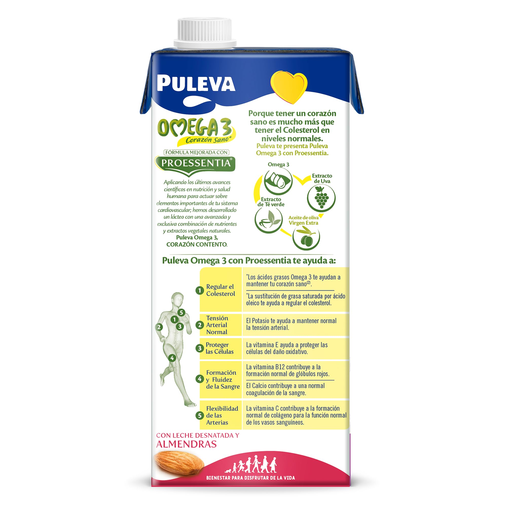 Puleva Omega 3 Proessentia® Almendras brik 1L Caja 6 litros