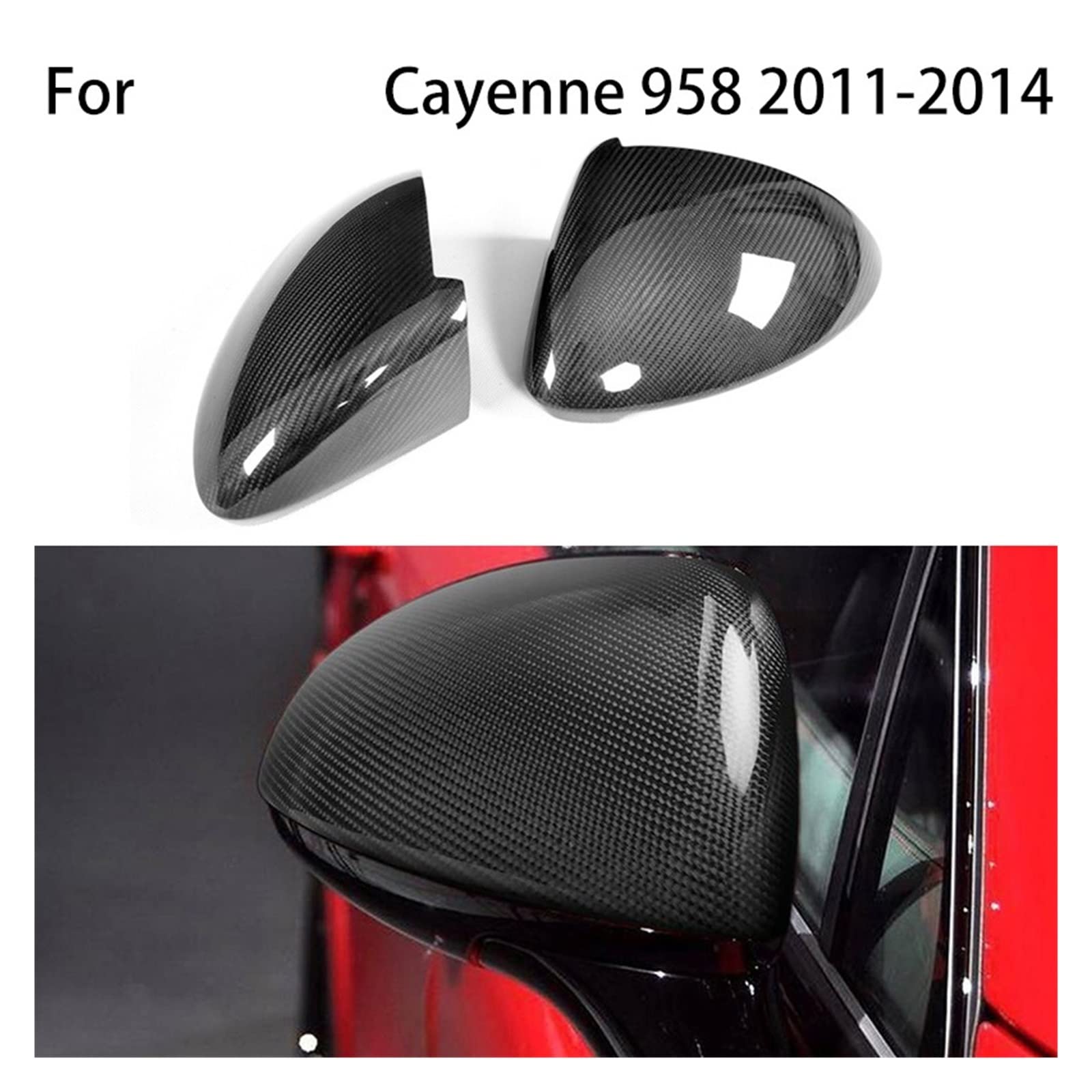 サイド ウイング ミラー カバー キャップ 適用: カイエン 2011 OEM 95873153700 95873153800 左側 AL-EE-2119 AL カイエン 2018~2021 対応 ウィング リアビューミラーカバー サイド