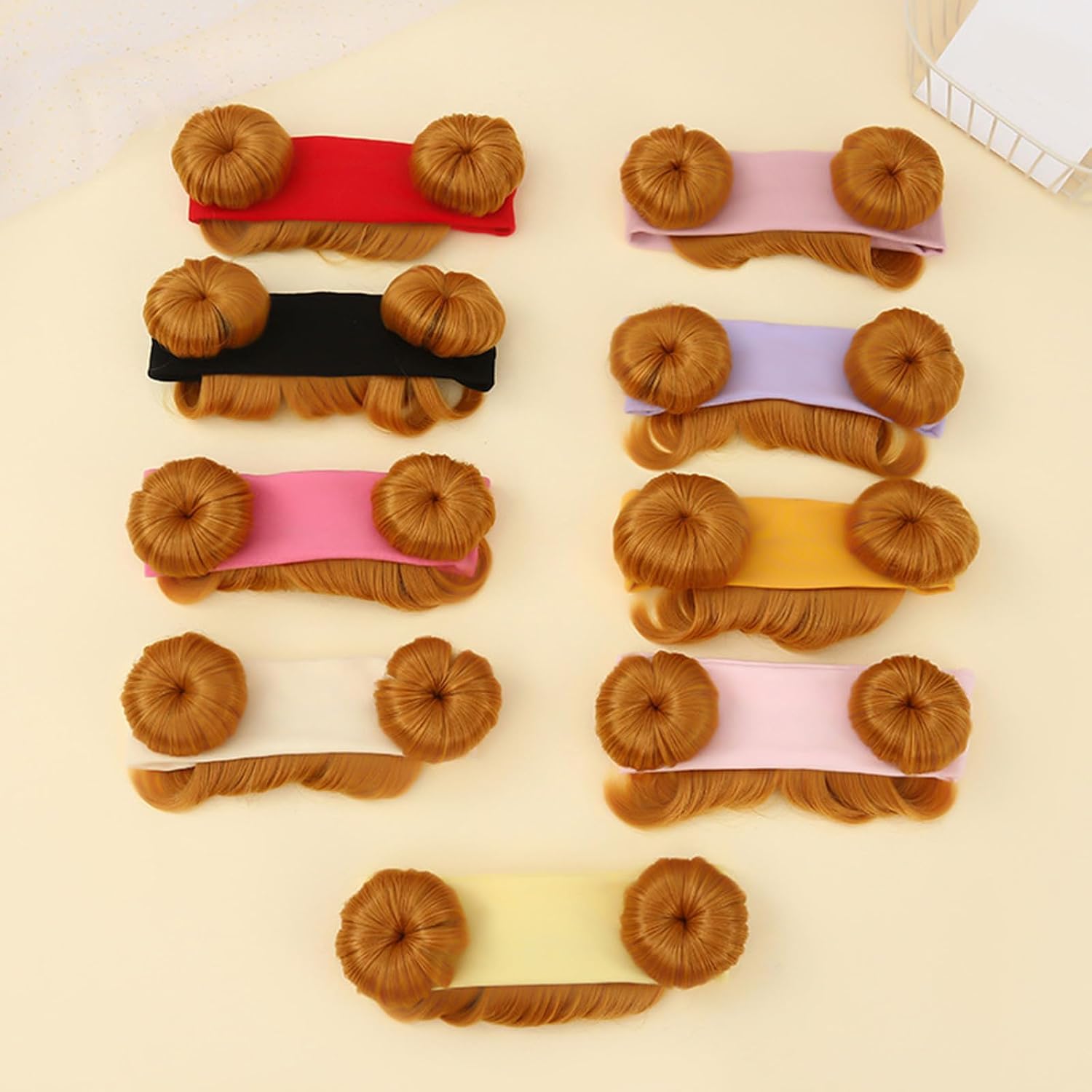 hejhncii Wig Headband Fashionable Toddler Hairpiece Cute & Stylish Hair Decoration Comfortable Wearing for Infants New Year Hair Accessories for Girls