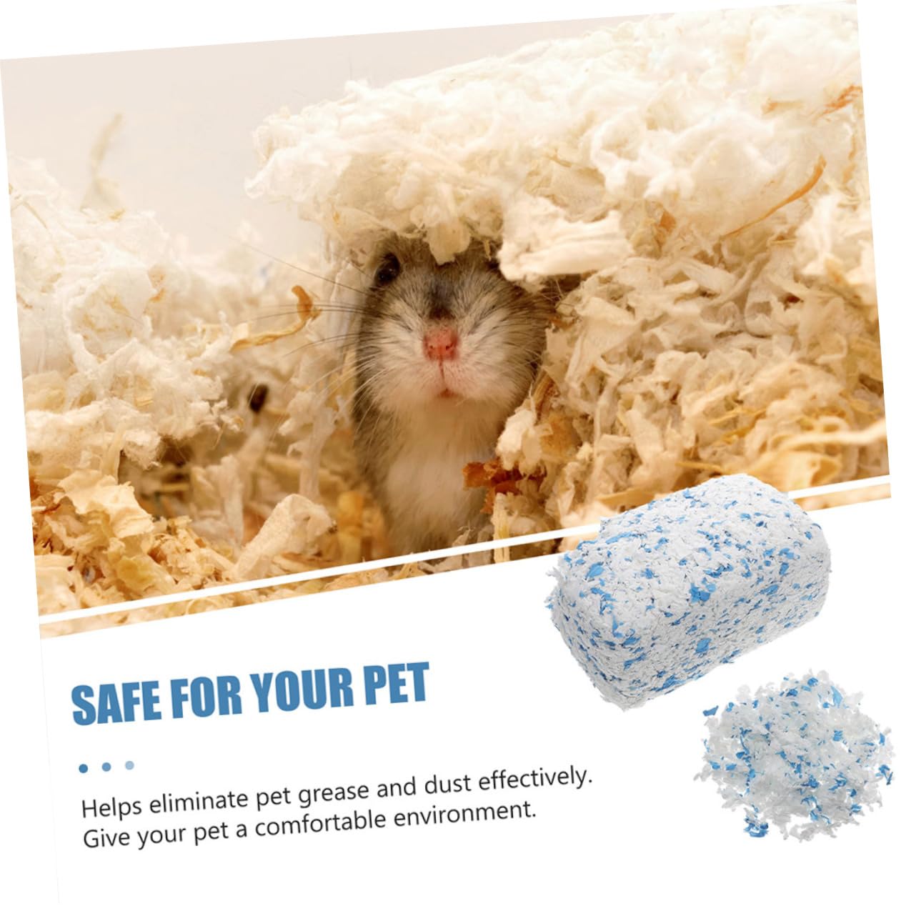Käfigeinstreu aus Papier, 2 Beutel, Staubarm für Kleintiere | Chinchillas und Meerschweinchen, Weiche Papierfasern, für Innenkäfige, Saugfähige Einstreu