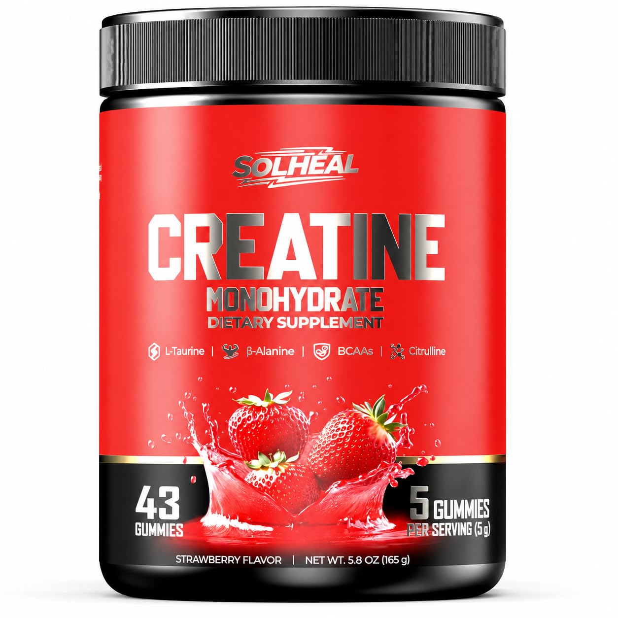NSF 5g Real Creatine Monohydrate Gummies Redefine Strength Gains, All-in-One Advanced Formula to Boost Muscle, Endurance & Recovery, Pre-Workout Gummy for Men & Women 0 Sugar Low-Cal Vegan Gluten-Free — Amazon image 10