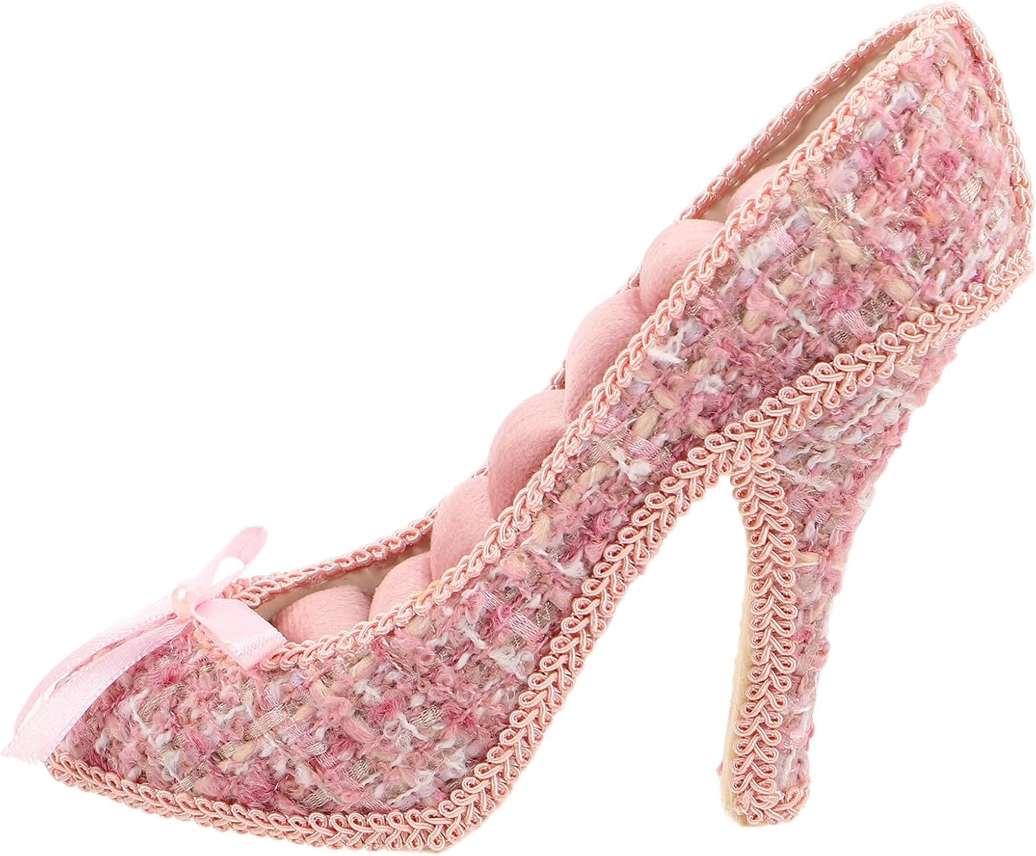 Jewelry Display Stand Pink High Heel for Earrings and Bracelets