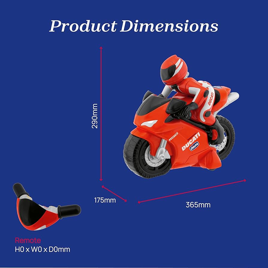 Amazon.com: Chicco - 00000389000000 - Moto Ducati 1198 : Toys & Games