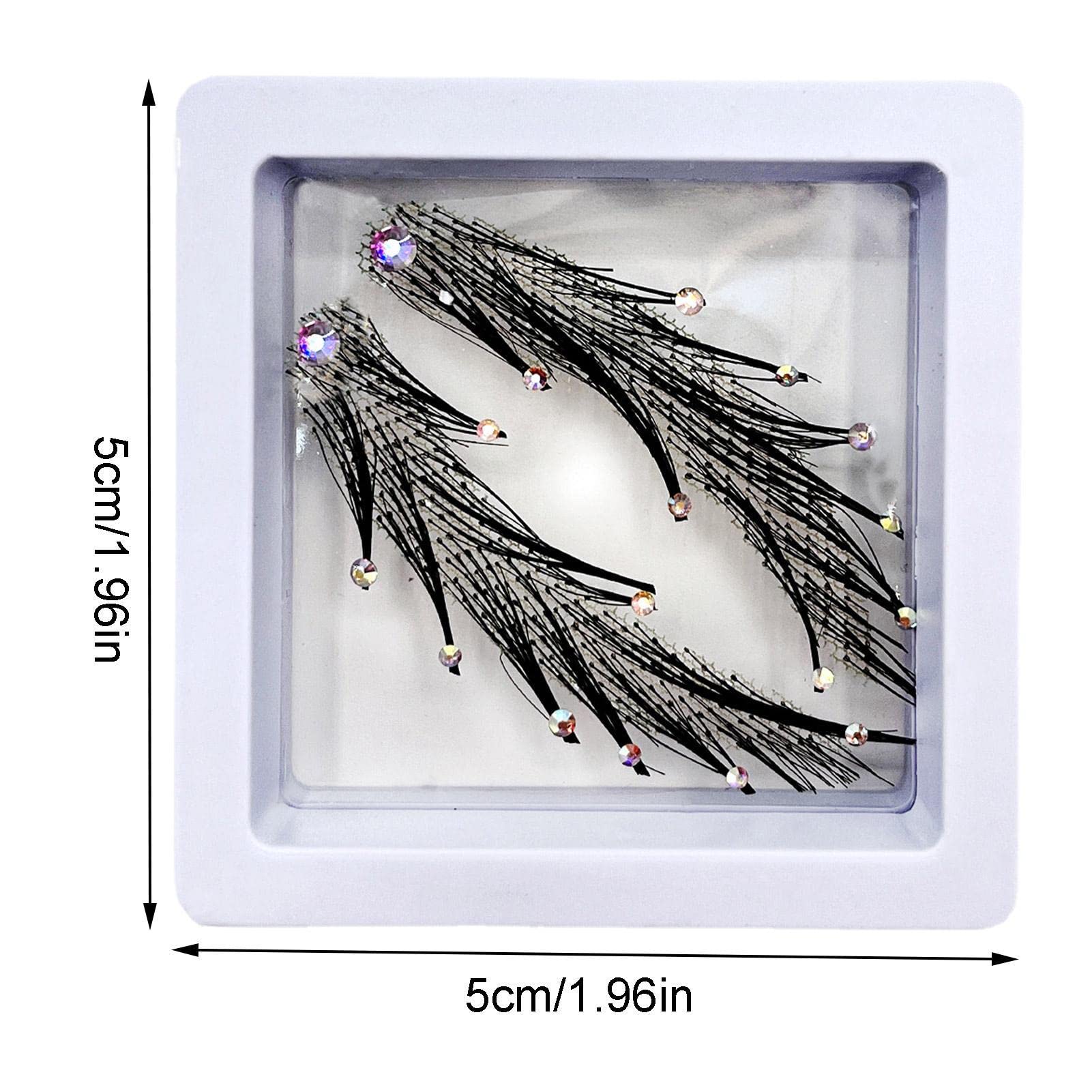 weiting Sopracciglia artificiali in capelli veri,sopracciglia finte – | sopracciglia finte autoadesive fatte mano,sopracciglia finte artificiali in capelli veri per feste in maschera di Halloween