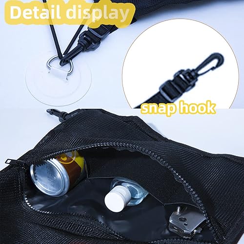 Miniatura 5 de Bolsa de malla para tabla de remo de pie, tabla de surf, kayak, negro, talla única