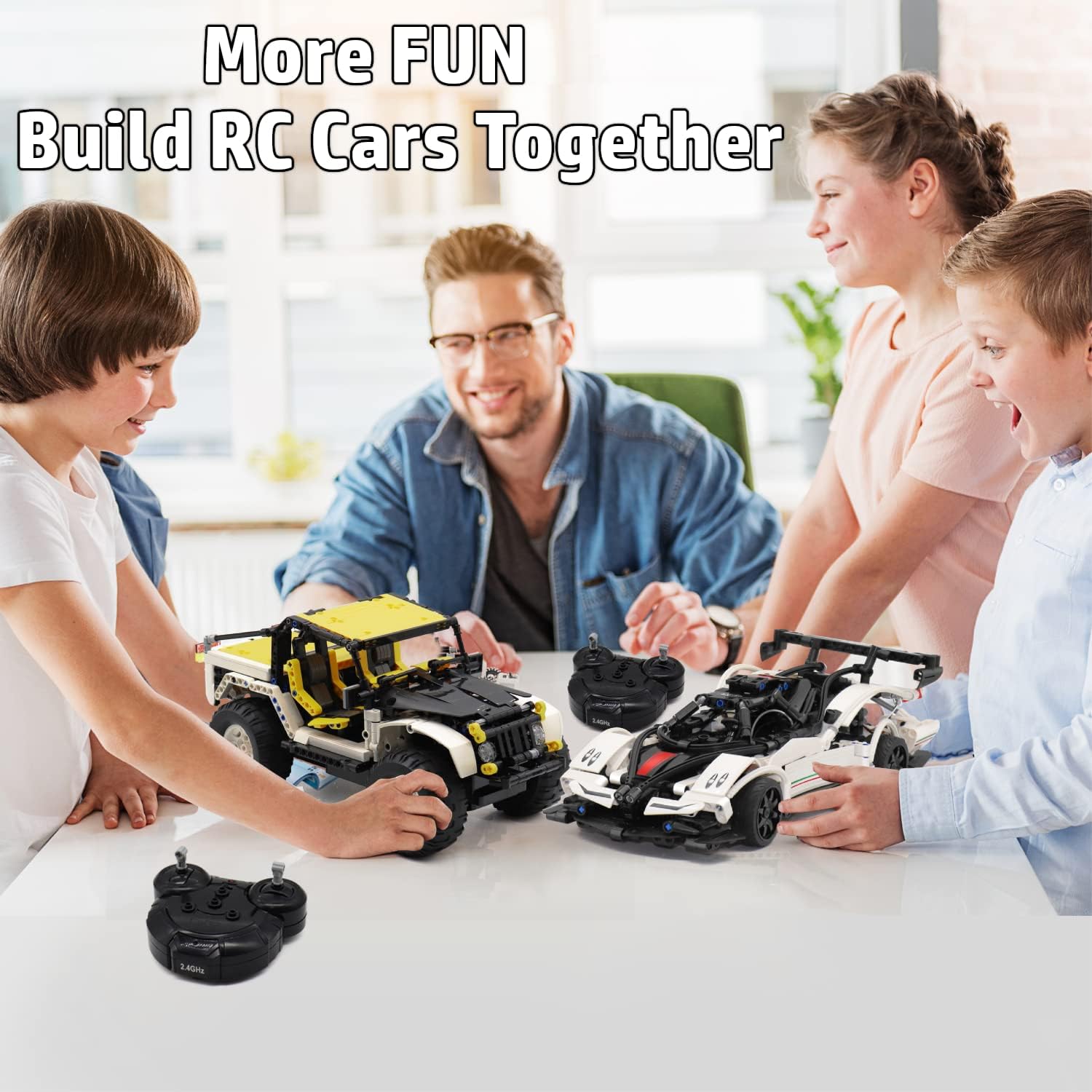 WisePlay RC car with dimensions labeled: 12.6 inches length, 6 inches width, 3.4 inches height
