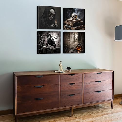 Miniatura 125 de Decoración rústica de cabaña, arte de pared de oso de vida silvestre, bosque, guardería, águila, lobo, alce, ciervo, imágenes para sala de estar,