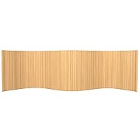 Vista 181 de Red Lantern Pantalla de onda de bambú corta de 4 pies - Blanco