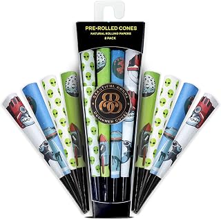 Beautiful Burns, Area 51 Combo Pre-Rolled Cones - 8 Pack of Pre Roll Cone Shells