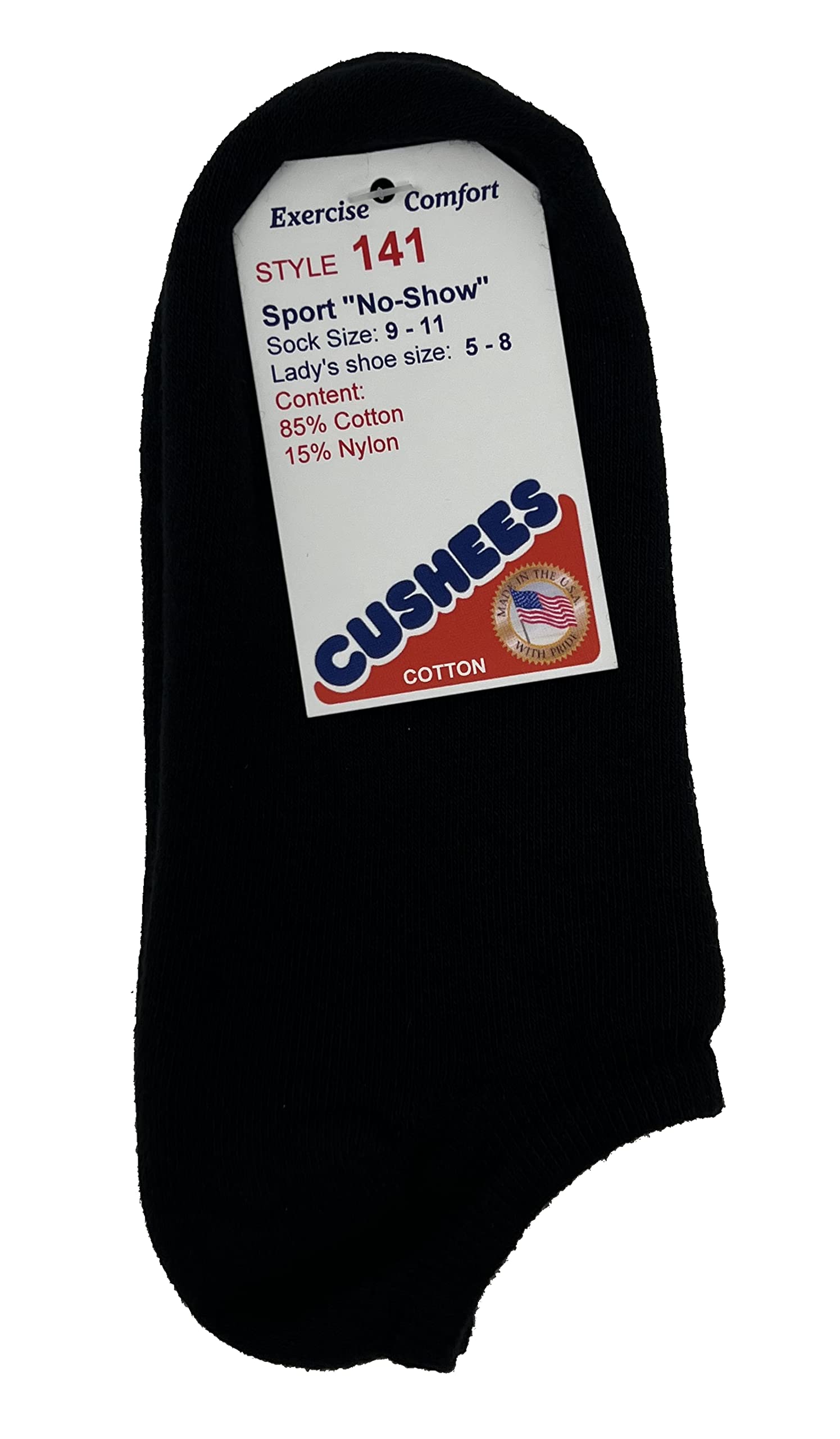 Cushees No-Show Double Thick socks, 3-pack [141Medium]