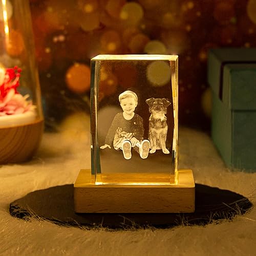 Miniatura 4 de LOJWRY Imagen 3D en cristal, foto de cristal 3D, regalos perfectos para mujeres, hombres, día del padre, día de la madre, Navidad, cumpleaños,