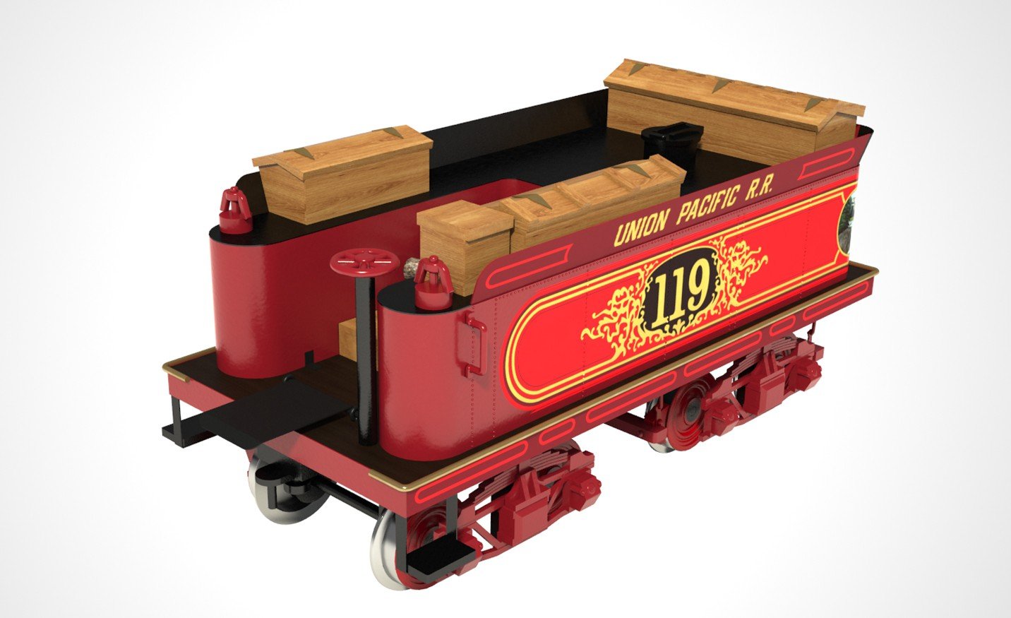 Occre Rogers Union Pacific 119 Wild West Locomotive 1:32 Scale Model Train Kit